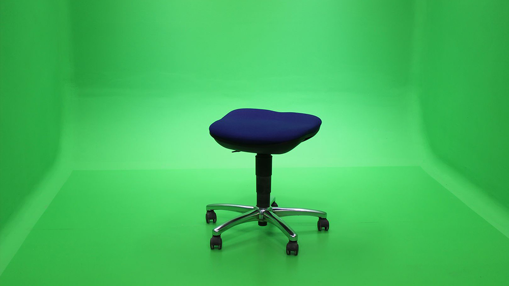 Hocker im Green Screen Raum